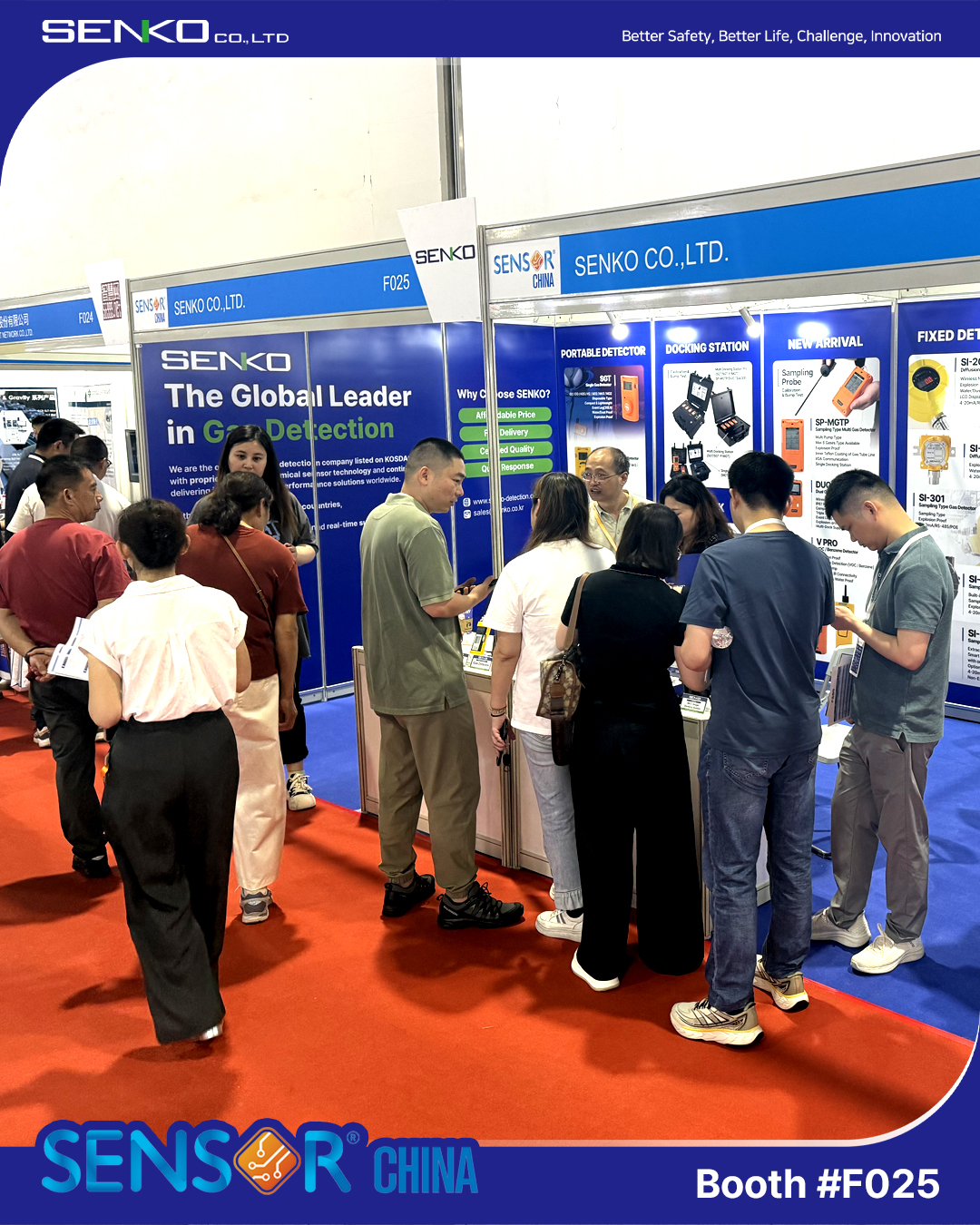 Khách hàng tham quan gian hàng Senko tại SENSOR CHINA 2025