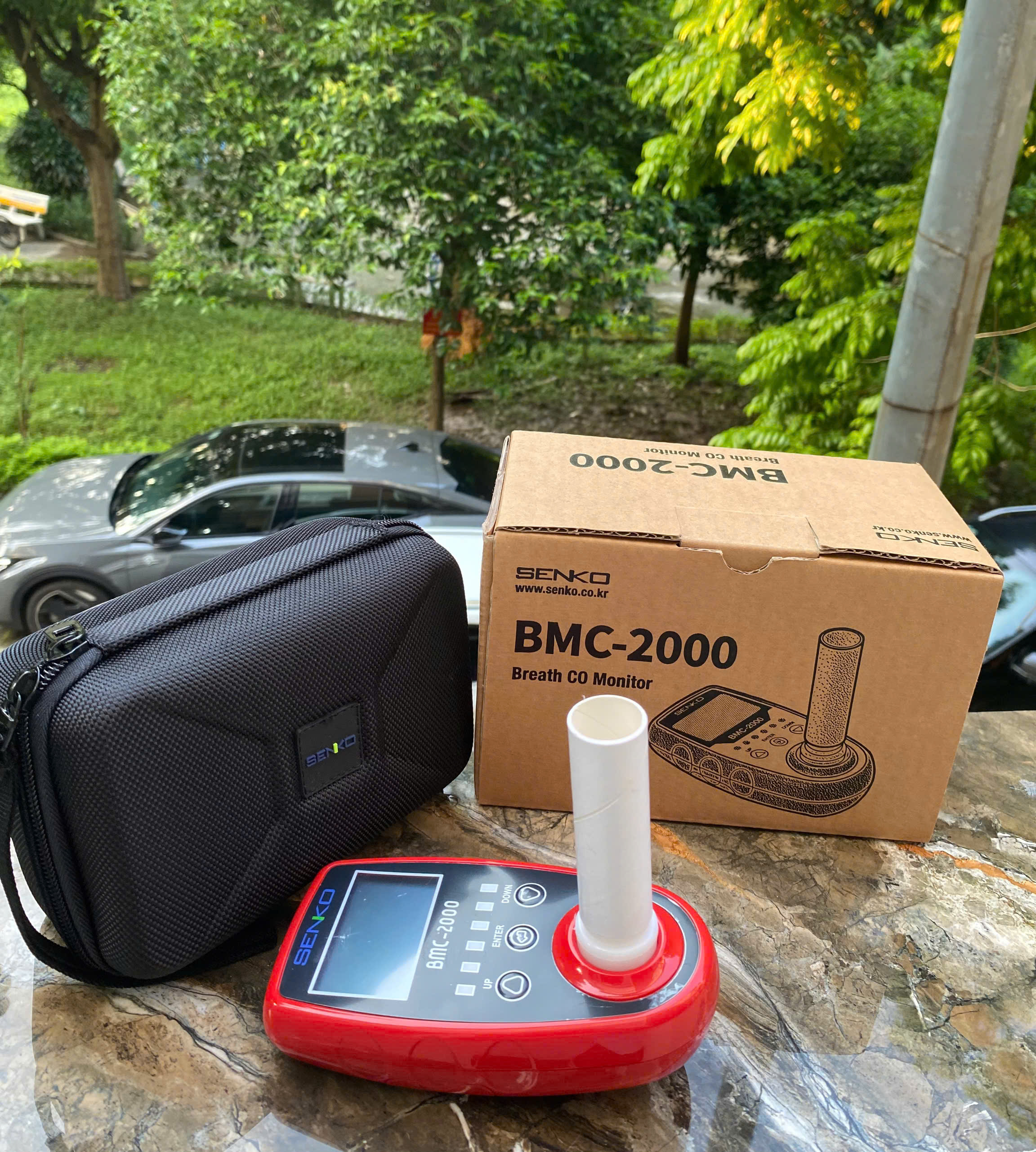 Máy đo khí CO trong hơi thở Senko Hàn Quốc