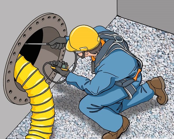 Đo khí trong không gian hạn chế