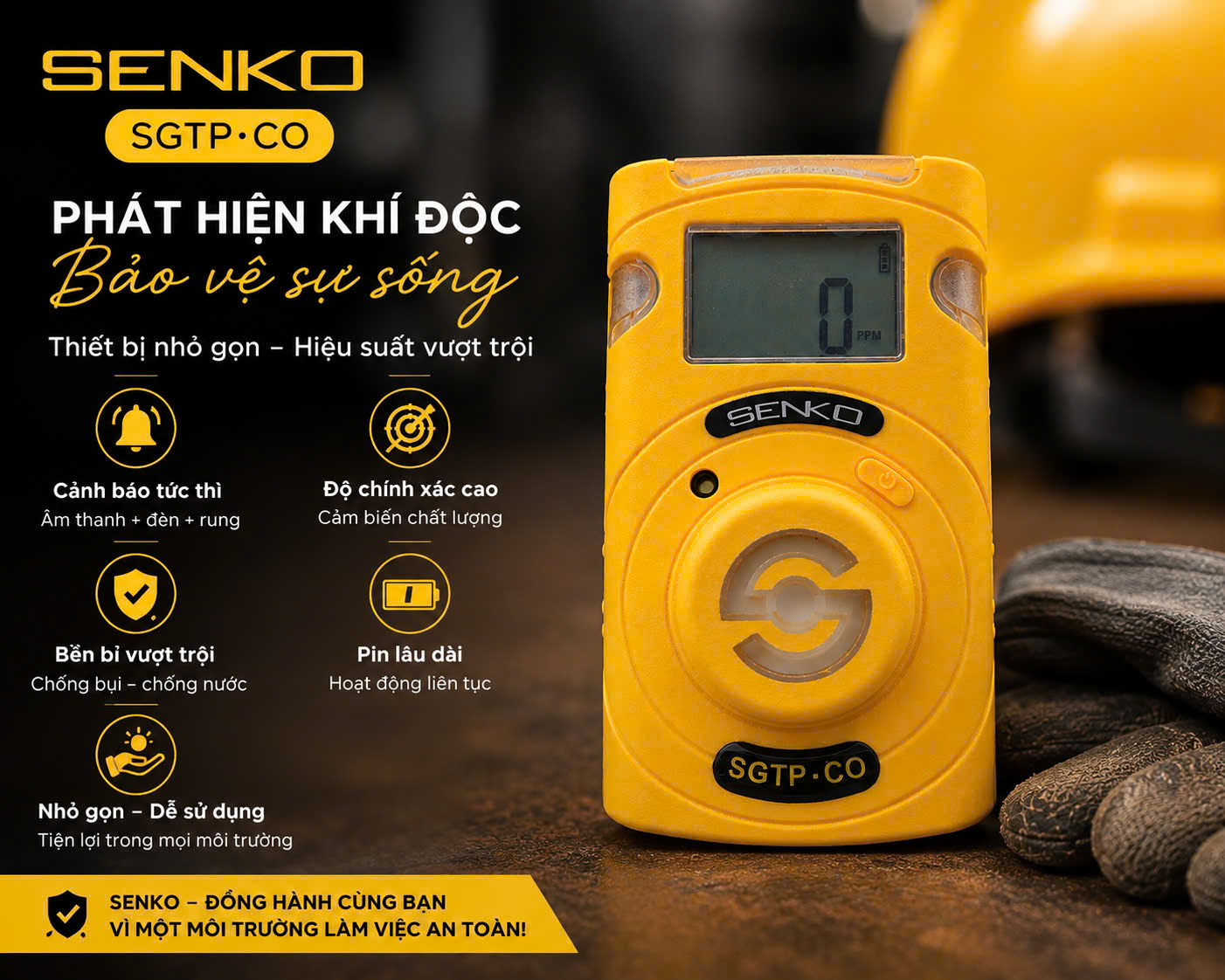 Máy đo khí cầm tay Senko