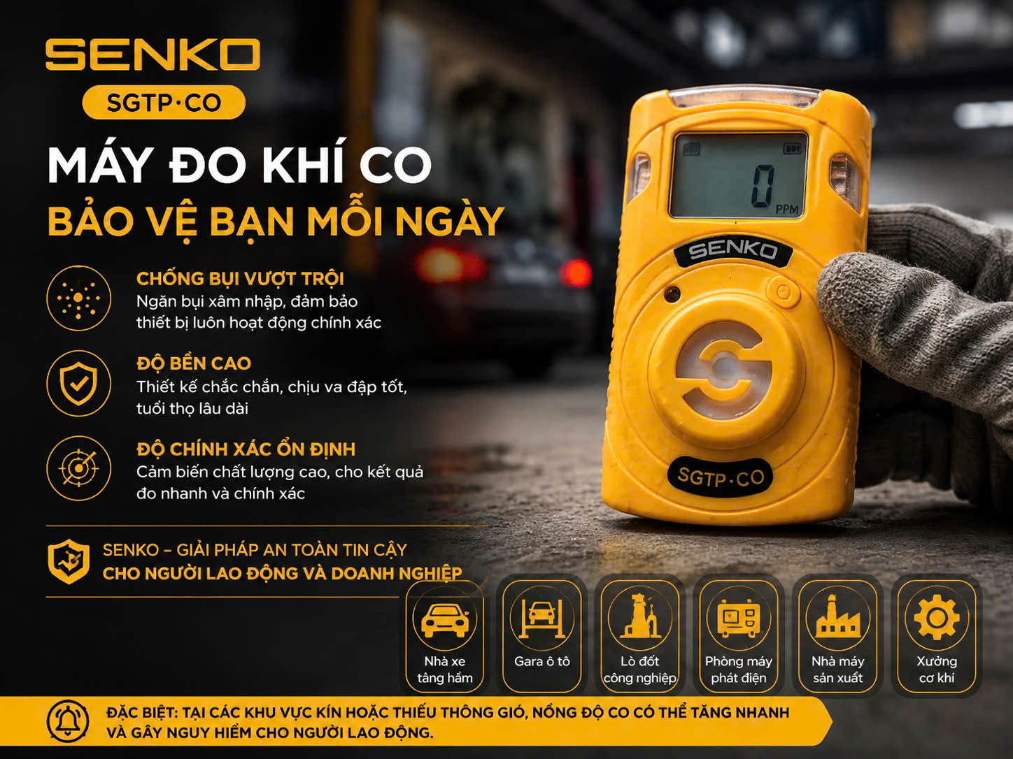 Những nơi xuất hiện khí CO