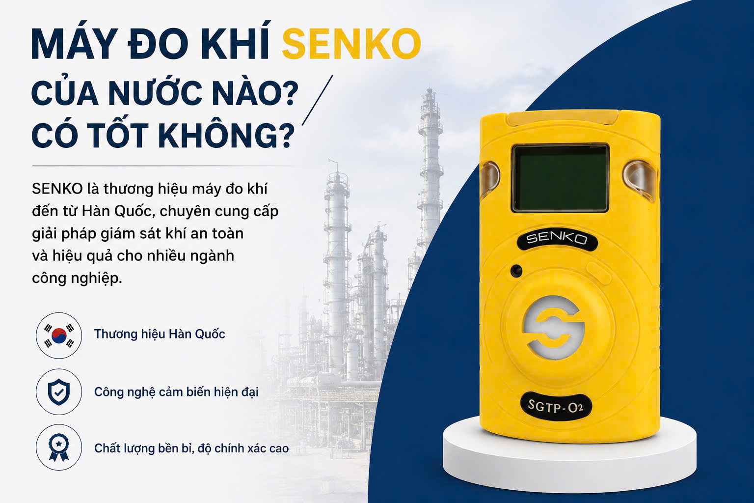 Máy đo khí cầm tay Senko Hàn Quốc
