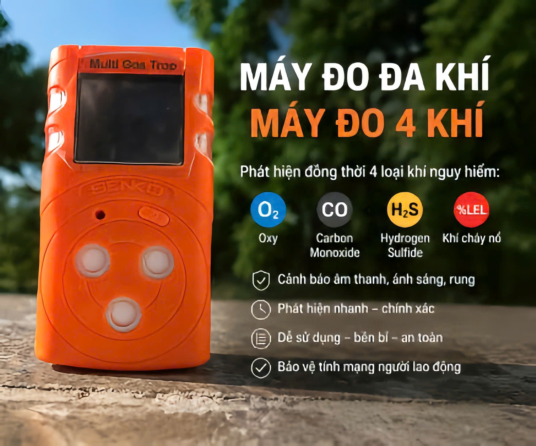 Máy đo đa khí cầm tay Senko.