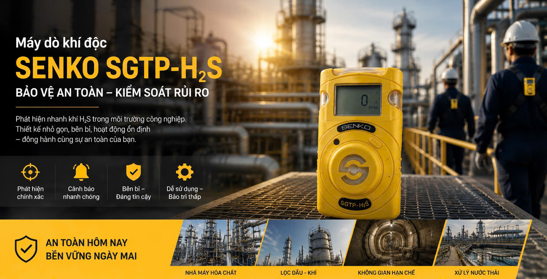 Máy đo khí Senko SP-SGTP-H2S