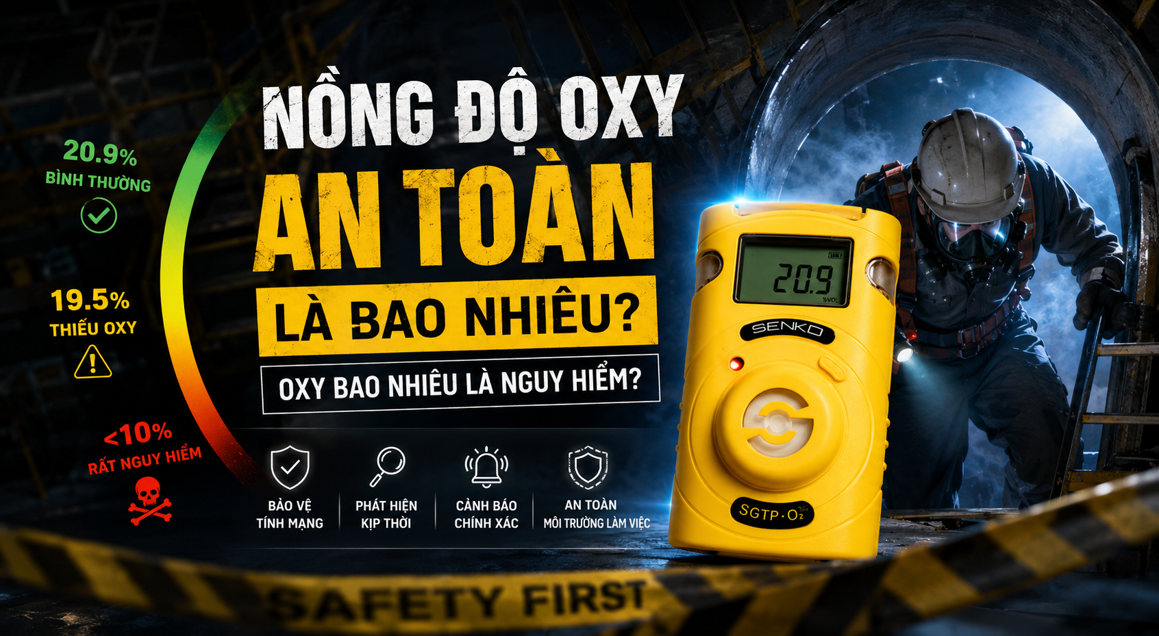 Máy đo khí cầm tay Senko