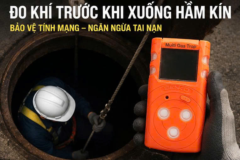 Sử dụng máy đo đa khí Senko Hàn Quốc trong công nghiệp.